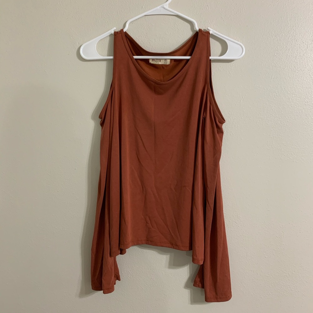 Cut out shoulder top with bell sleeves